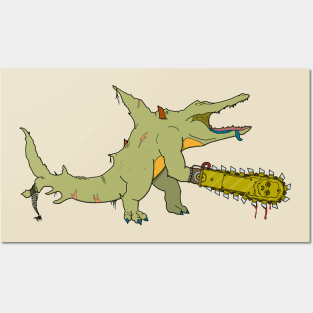 Crocodile Chainsaw Massacre Posters and Art